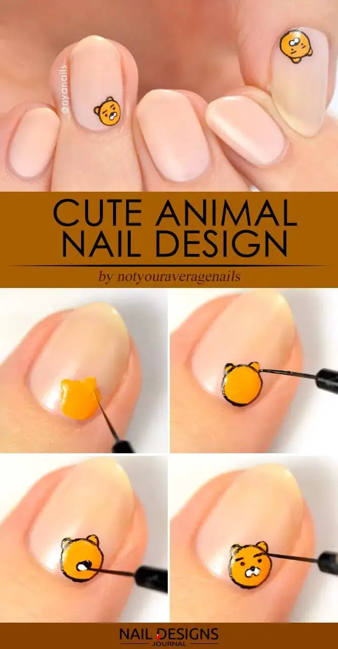 Animal Art Different Nail Designs