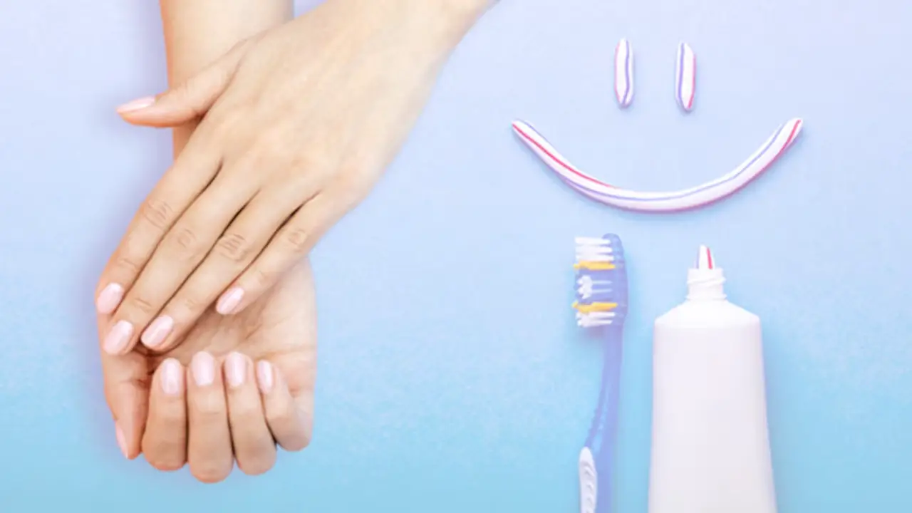 Apply A Small Amount Of Toothpaste To The Toothbrush Or Nail Brush