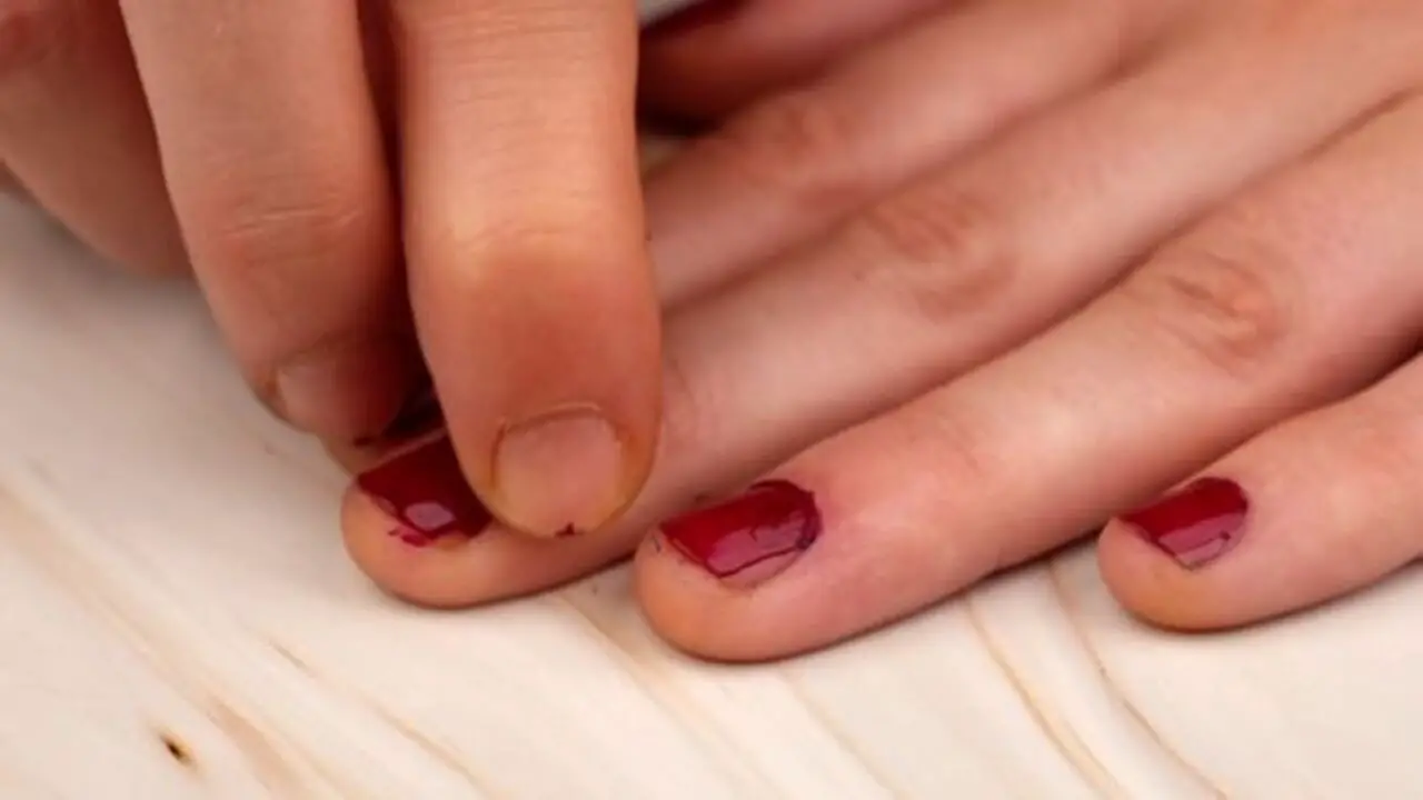 Continue Rubbing Until The Nail Polish Starts To Dissolve