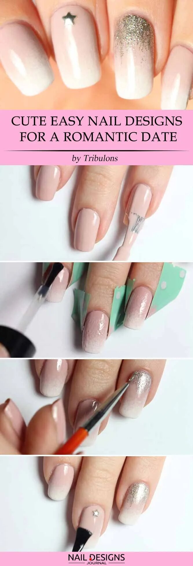 Cute Easy Nail Designs For A Romantic Date