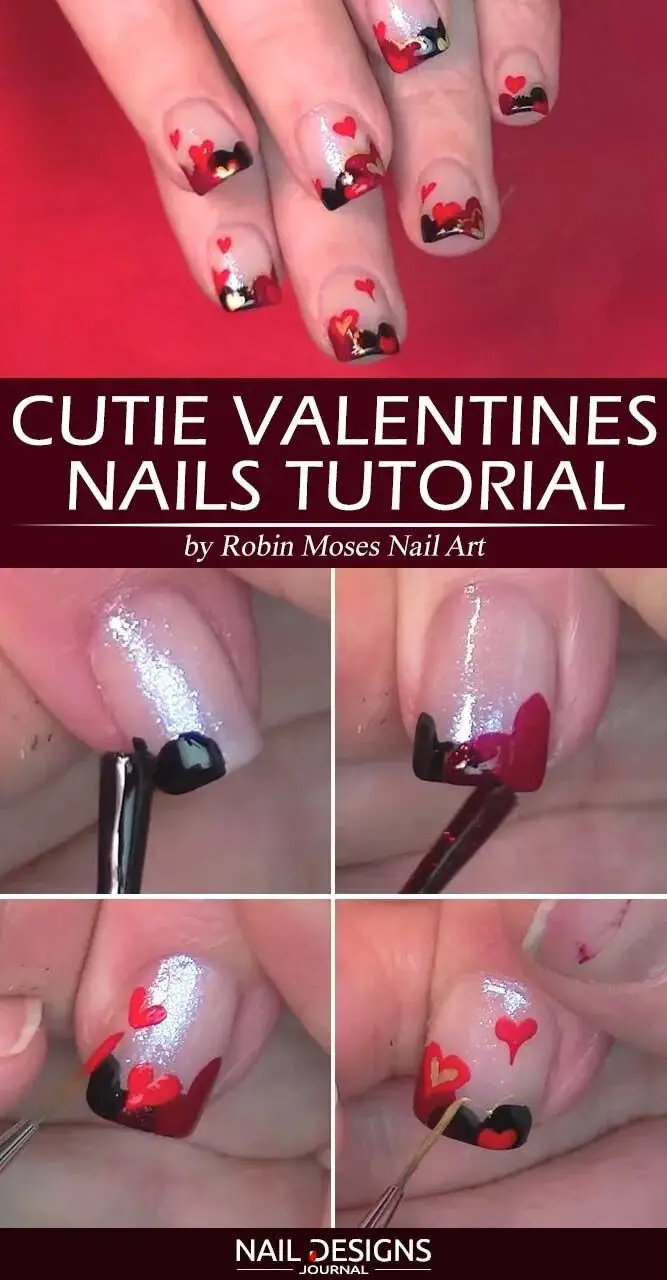 Cutesy Valentine Nails Tutorial