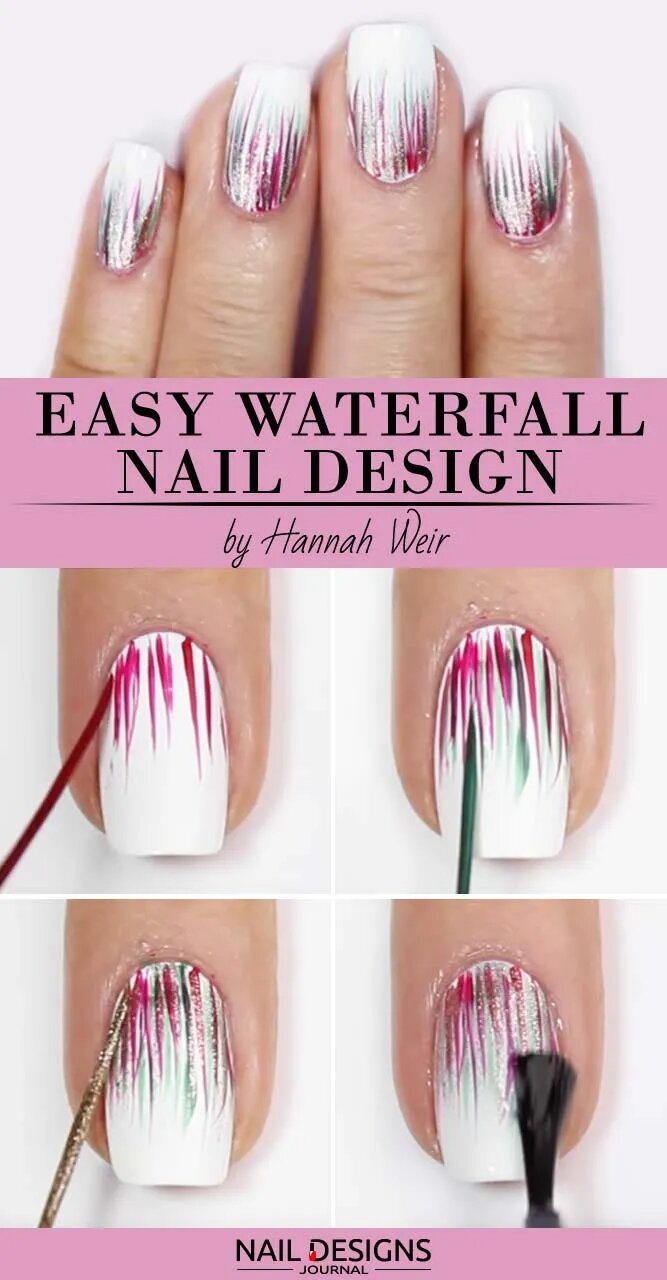 Easy Diy Waterfall Nail Design