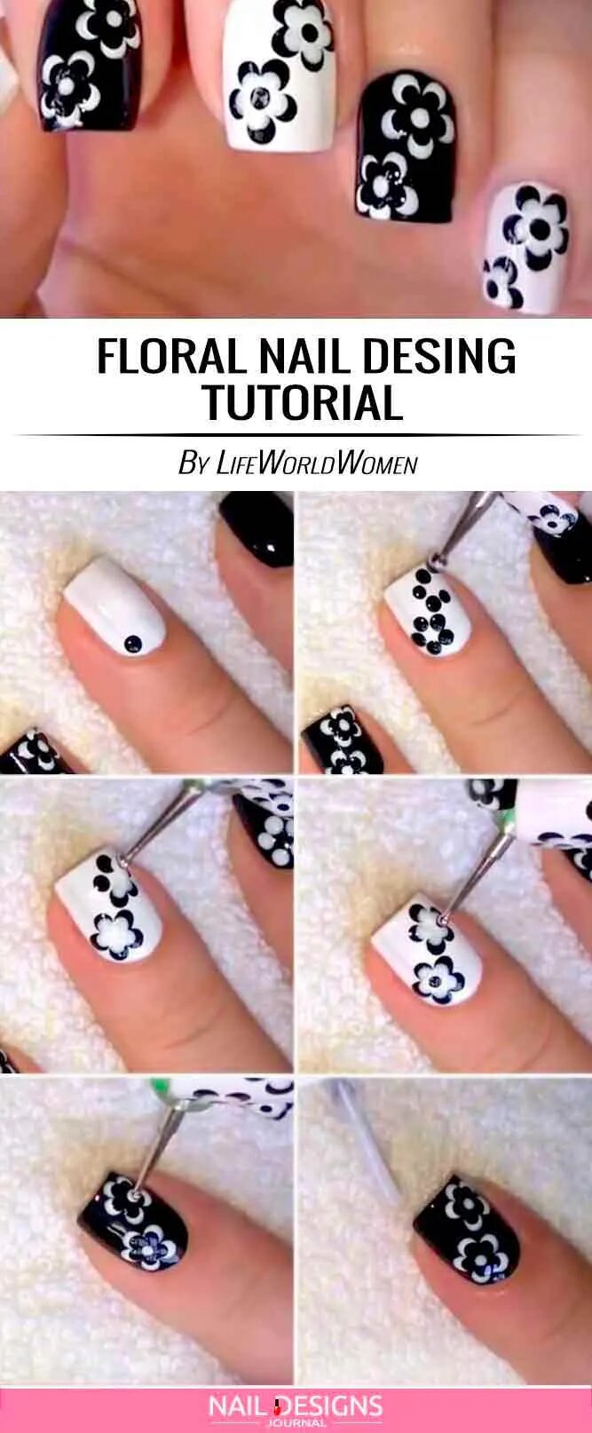 Floral Easy Nail Designs