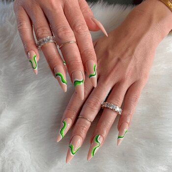 Forest Green Nails