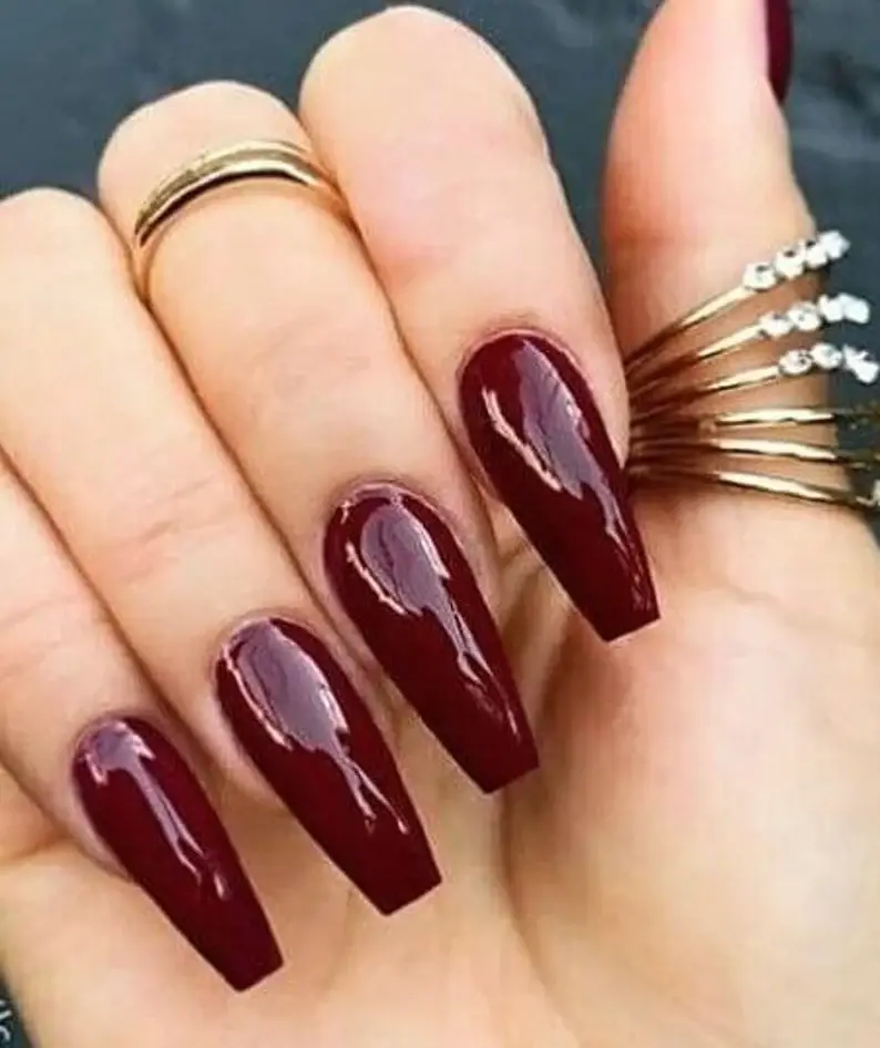 Long Coffin Nails