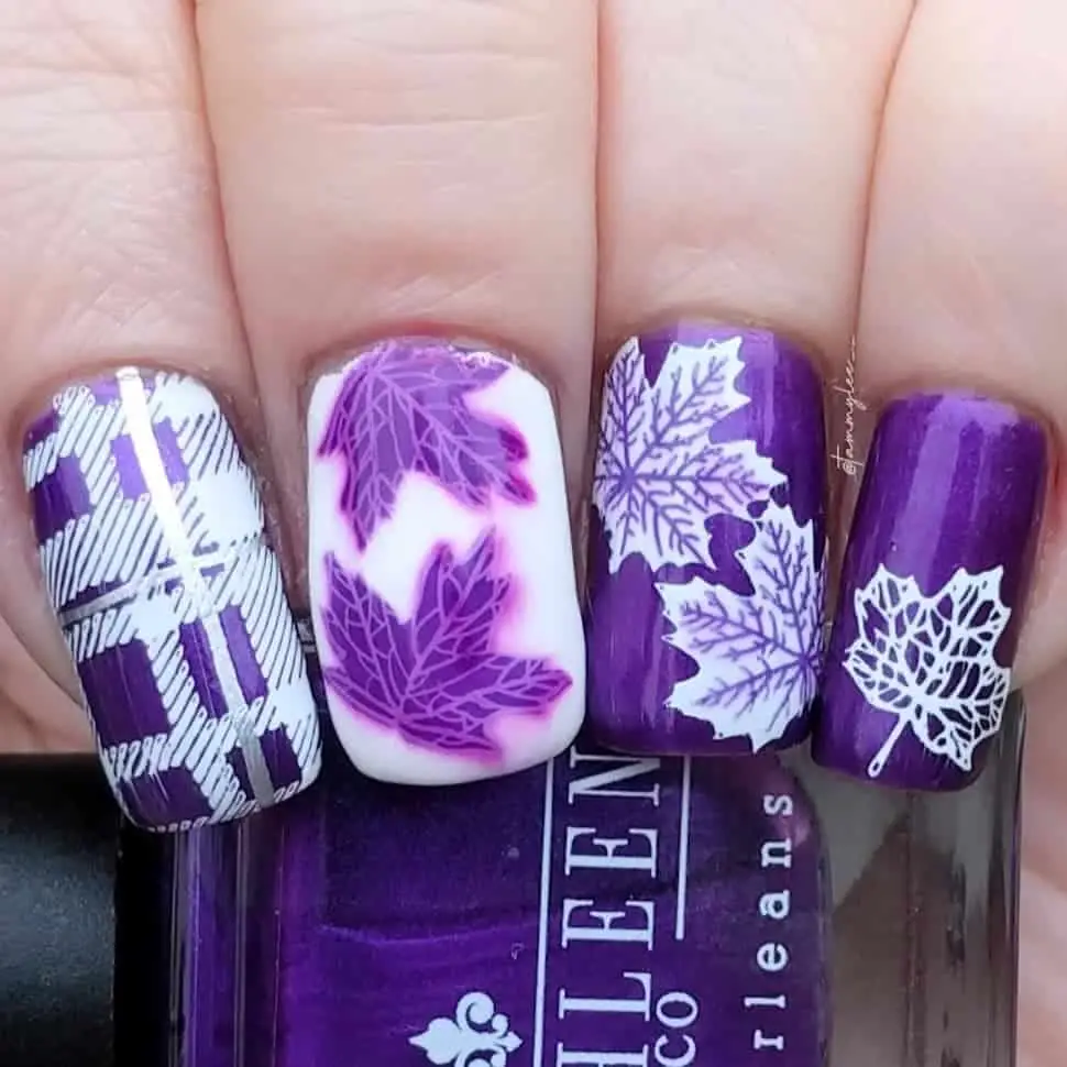 Majestic Purple Fall Nails