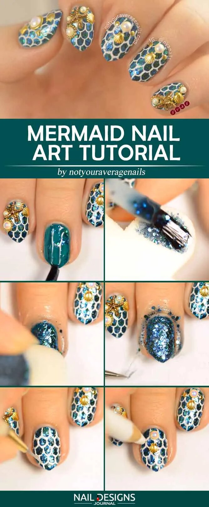 Mermaid Nail Art Tutorial