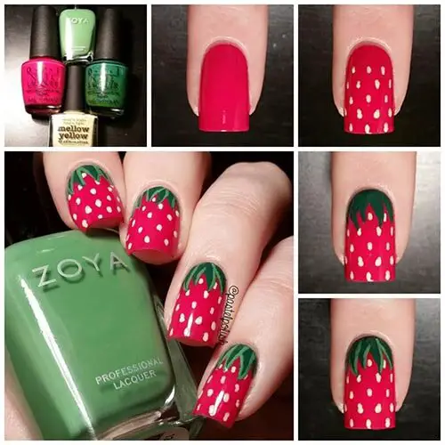 Strawberry Fields Forever Nails