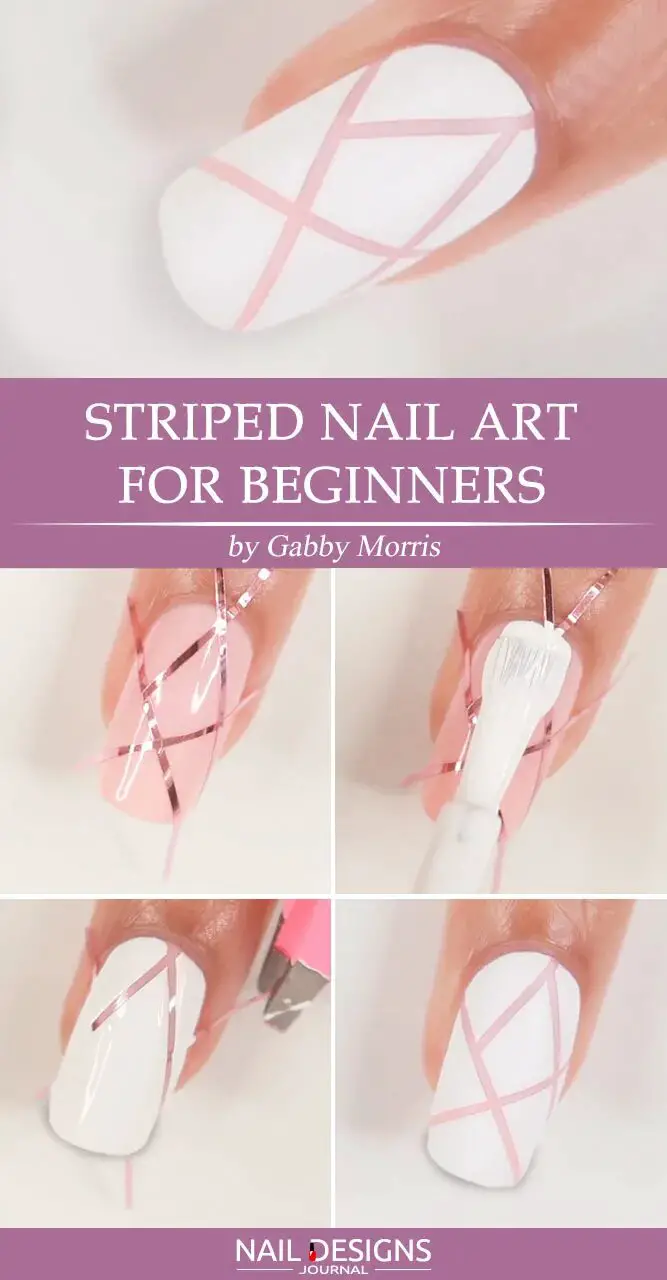 Striped Nail Art For Beginners