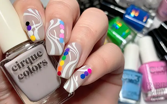 Abstract Flag Nails