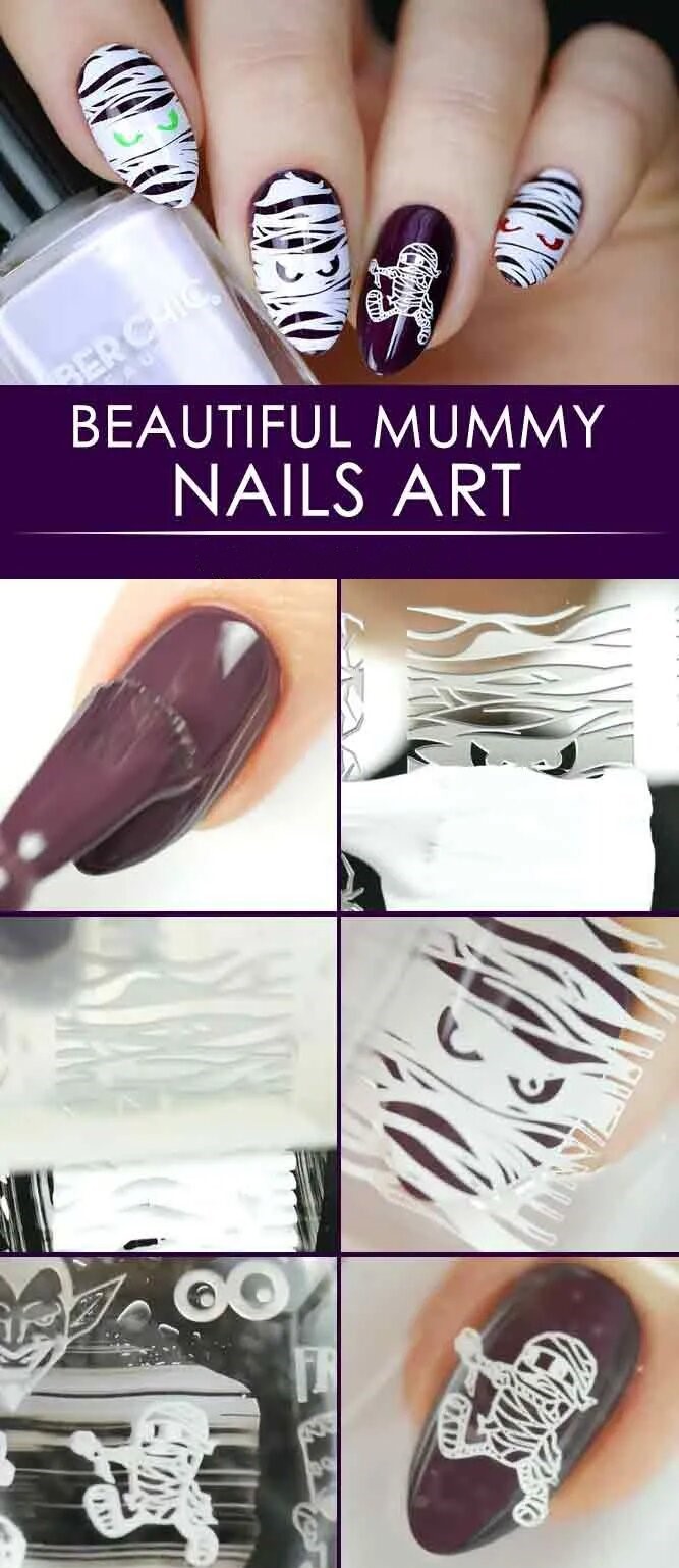 Beautiful Mummy Nails Art