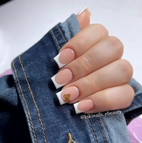 Crisp White Square Tips