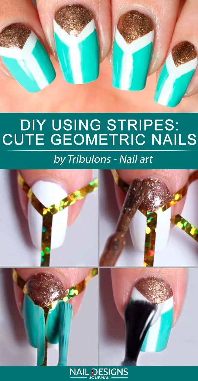 Cute Geometric Nails