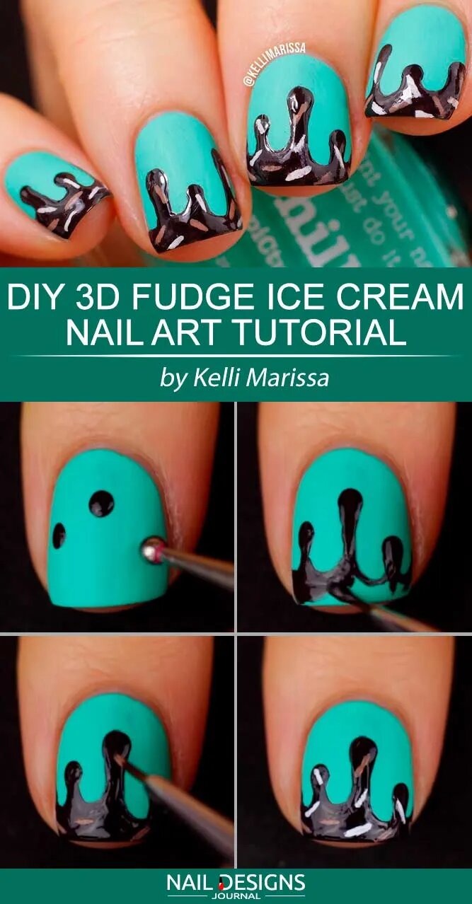 Diy 3d Nails Art Tutorial