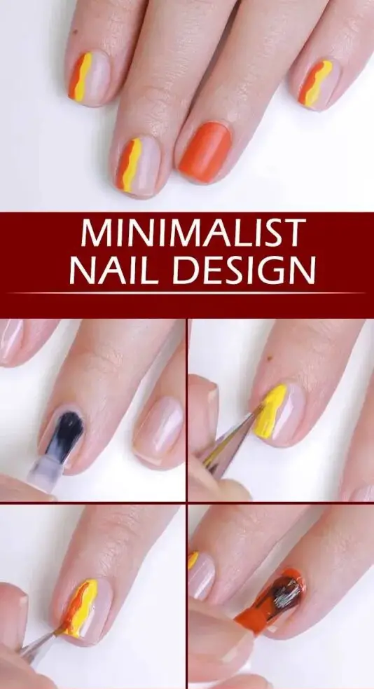 Minimalist Autumn Nails Design