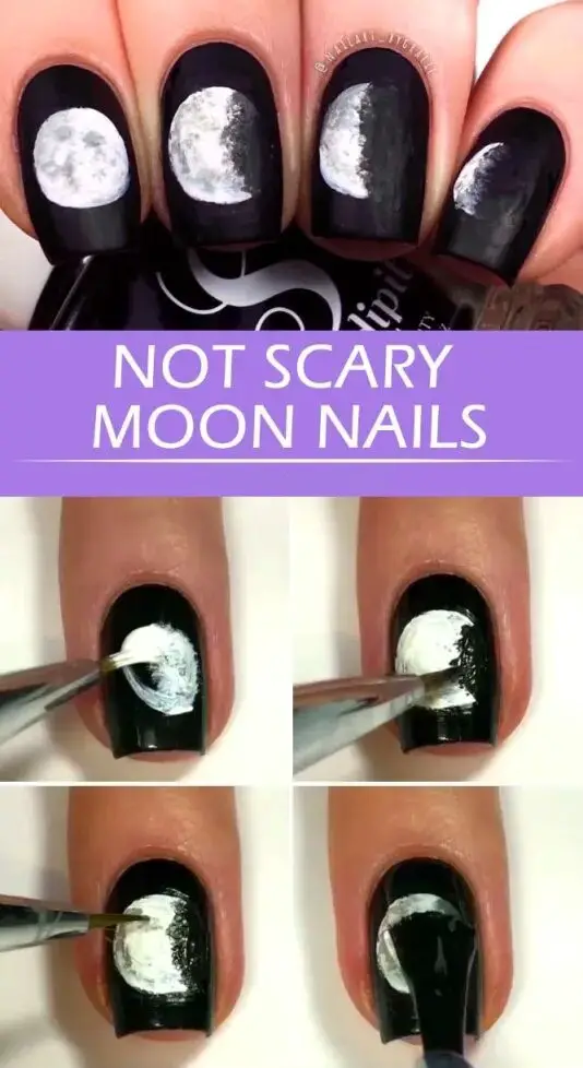 Not Scary Moon Nails