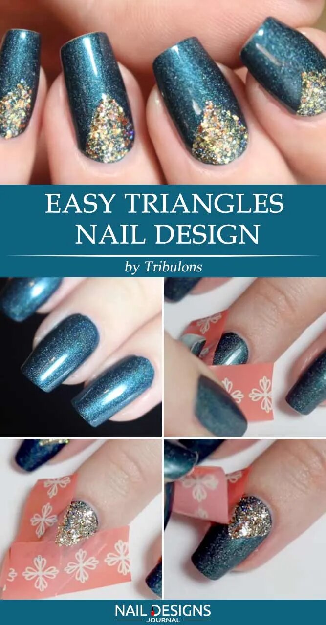 Triangle Nail Design Without Any Specific Tools