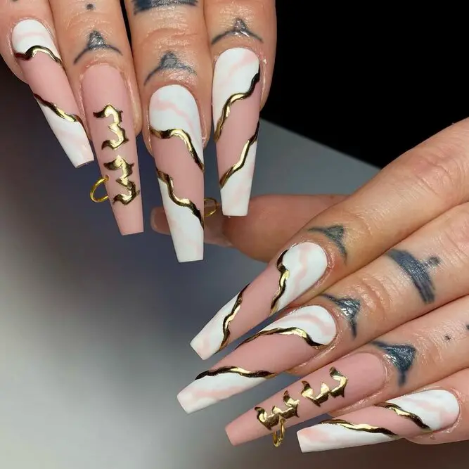 XXL White Coffin Nails