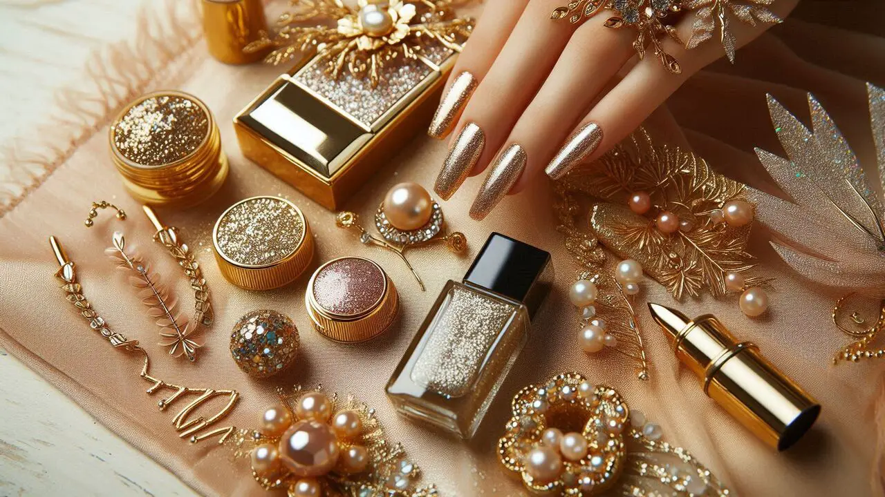 Gold And Glitter Accents For Extra Glam