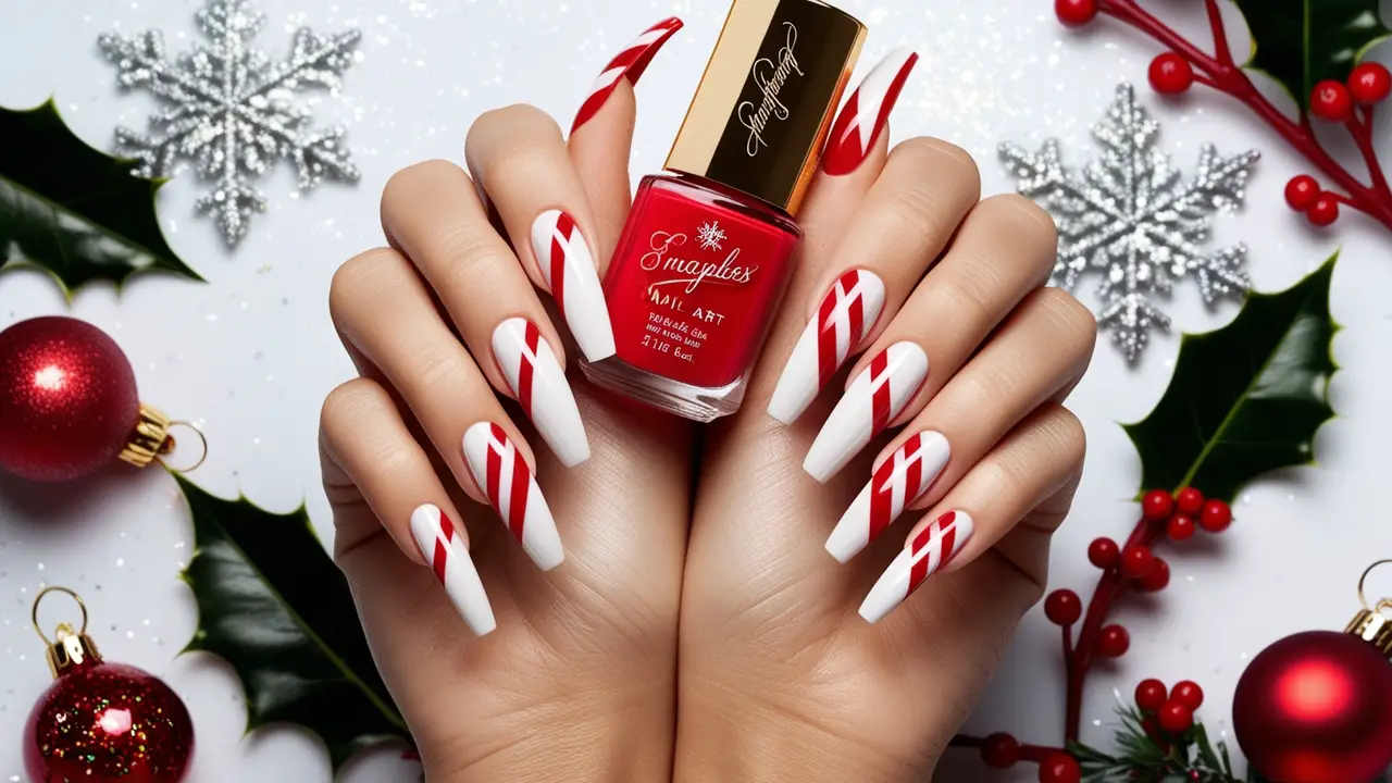 How To Achieve Christmas French Tip Nails