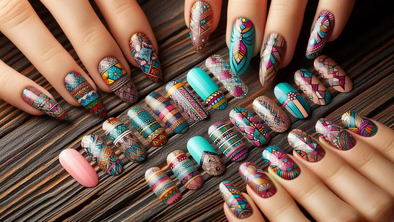 Nail Art With Nail Tape