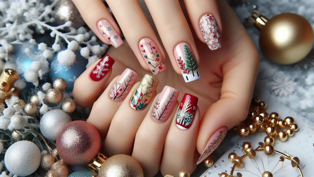 Nail Stickers For Effortless Holiday Designs