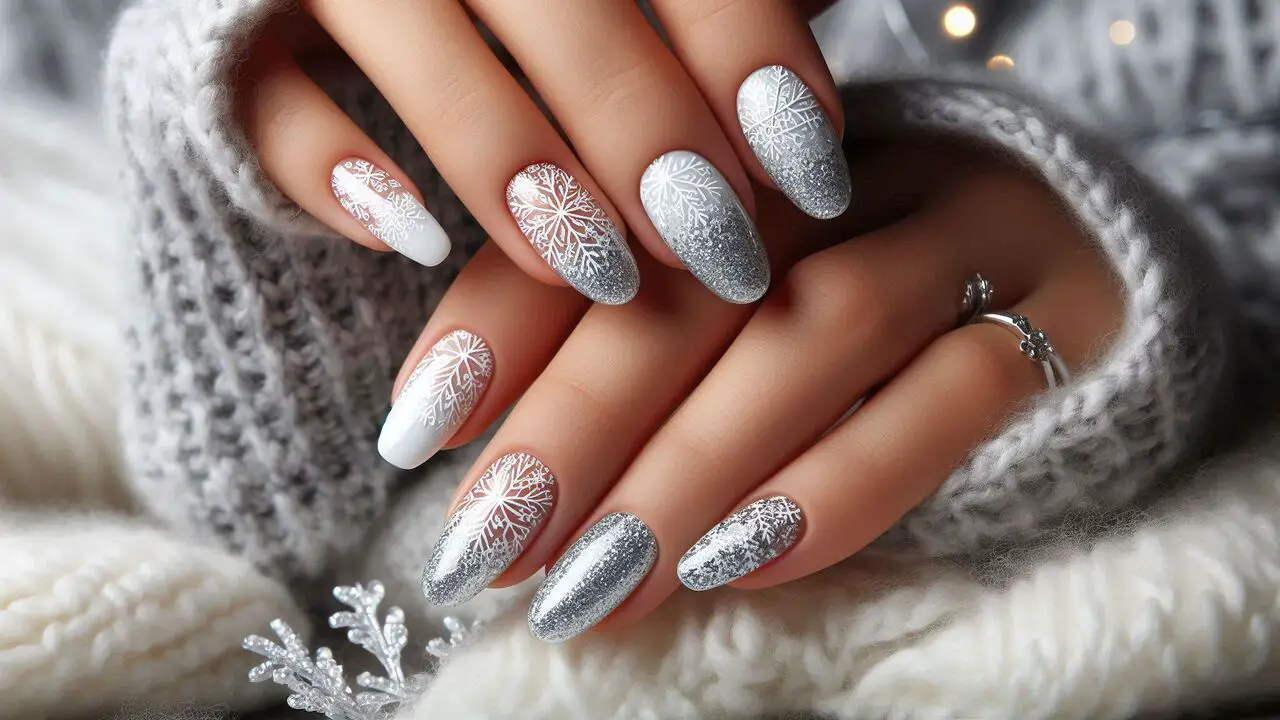 Snowflake Nails