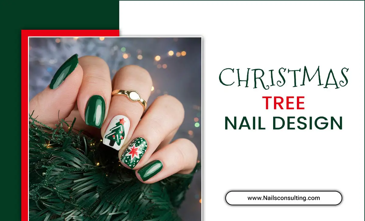 Christmas Tree Nail Design