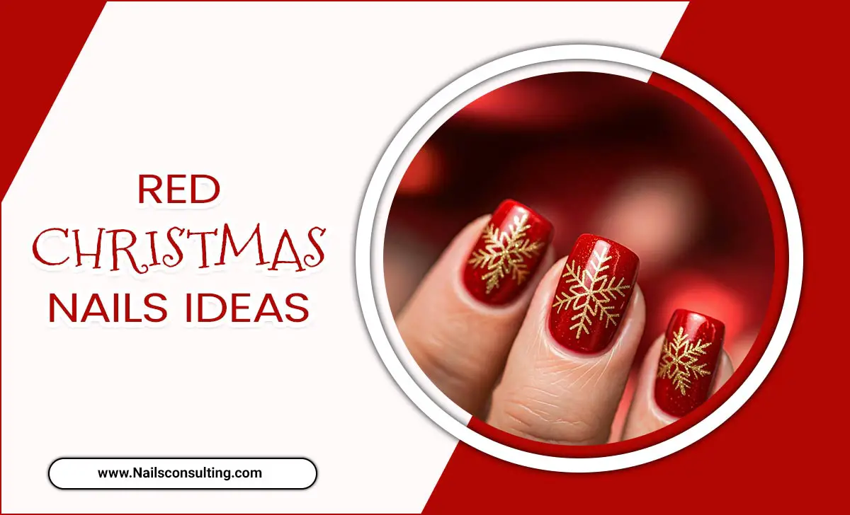 red christmas nails ideas