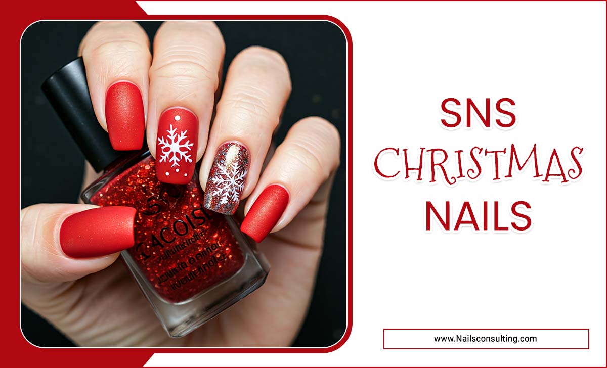 SNS Christmas Nails