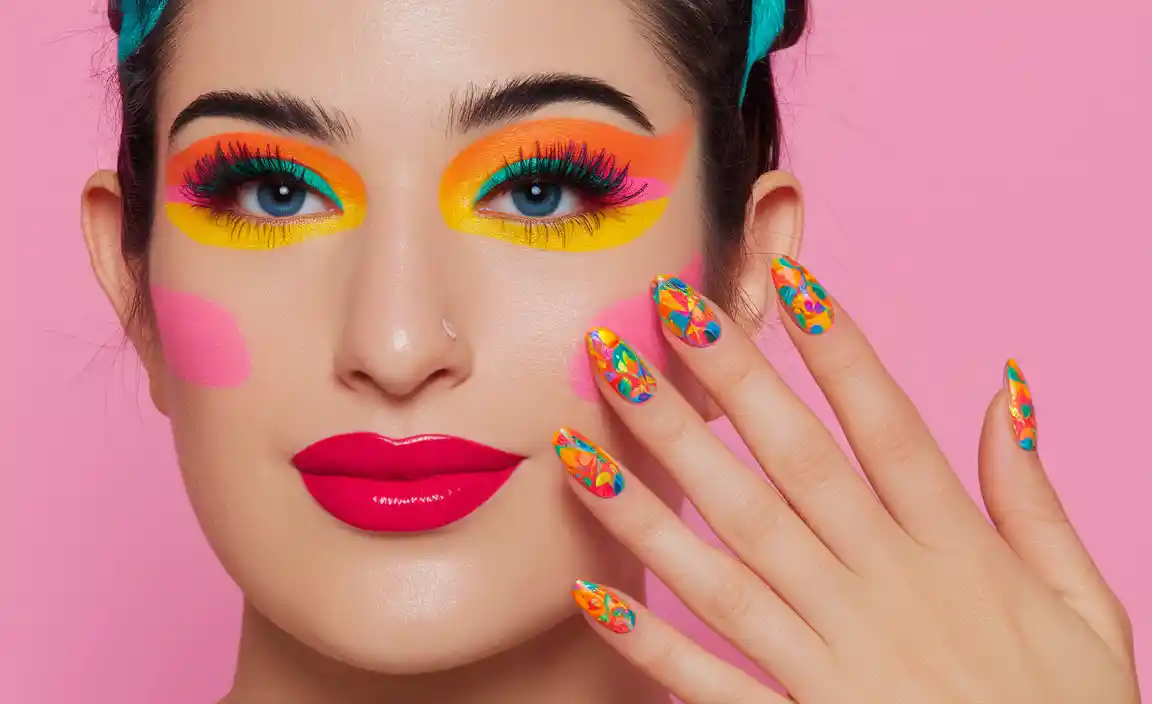 Groovy 70S Nail Designs: Retro Styles To Try Today 2 Creative 70S Nail Designs - Embrace The Vibrant Retro Style