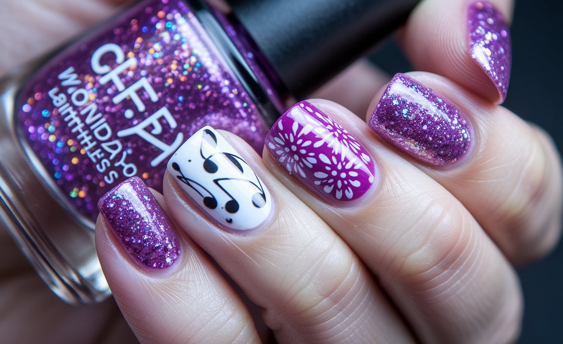 Themed Nail Designs for Milestone Birthdays