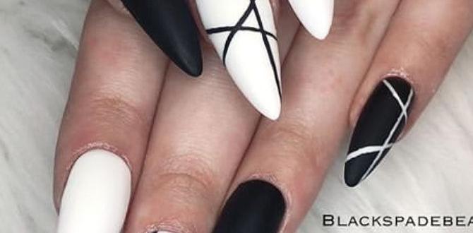 black and white nail designs