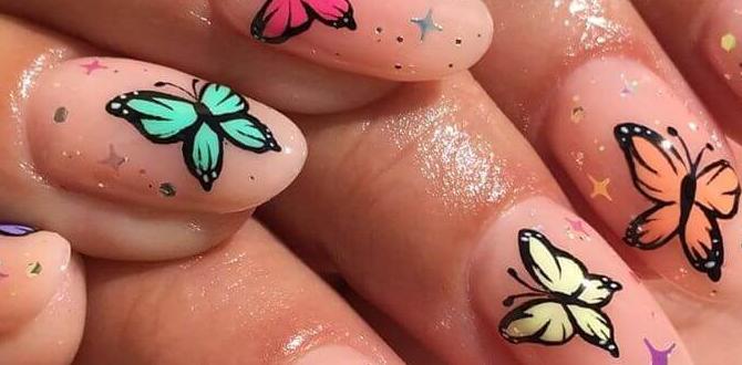 butterfly nail designs