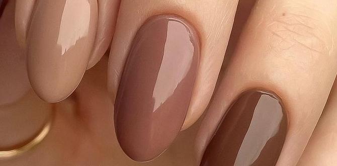 chocolate brown nails