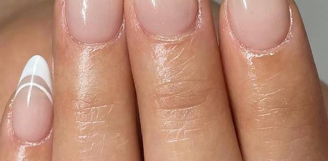 double french tip nails double french tip nails