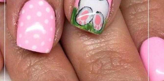 easter bunny nails design