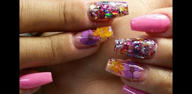 encapsulated flower nails