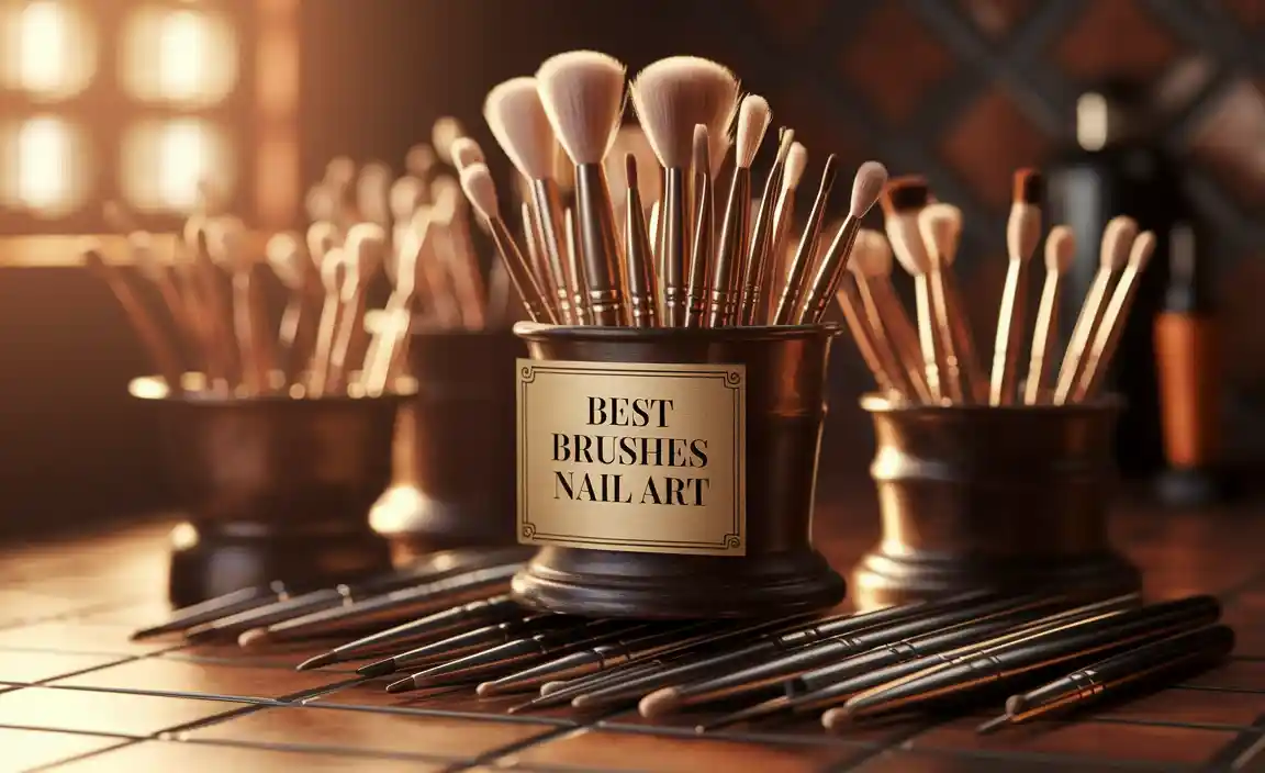 What are the essential nail art brushes for beginners