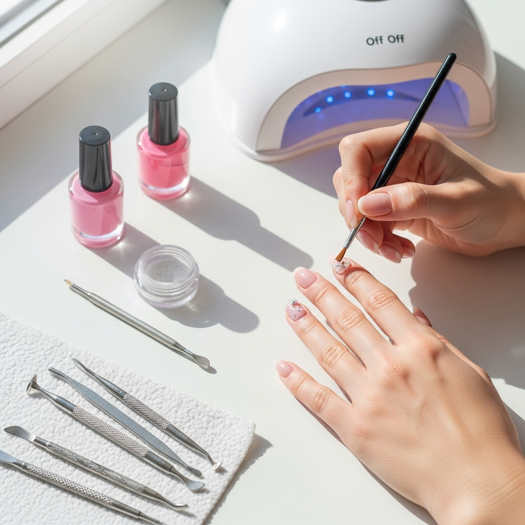 Short 3D Nails Ideas: Stunning & Essential 3 Generate an eye-catching, high-quality featured image prompt for a blog post about: Short 3D Nails I