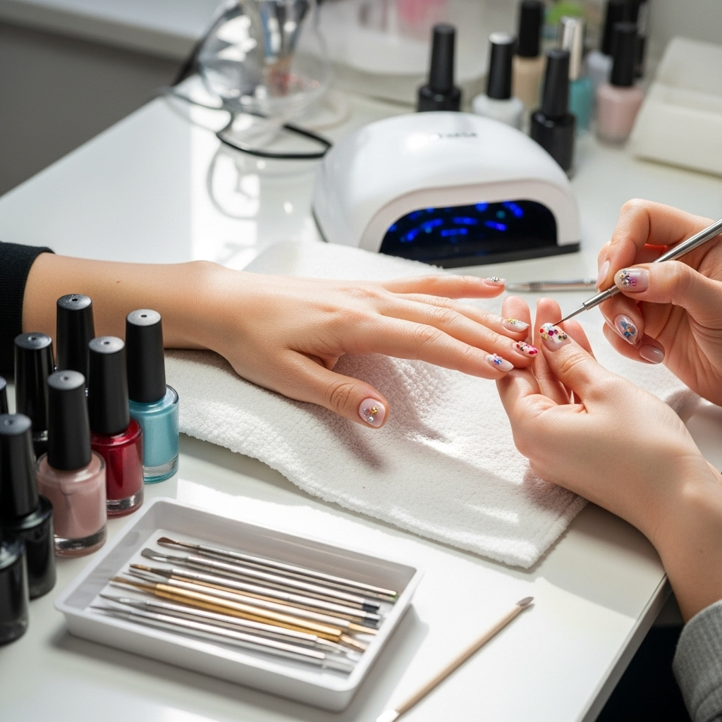 Short 3D Nails Ideas: Stunning & Essential 4 Generate an eye-catching, high-quality featured image prompt for a blog post about: Short 3D Nails I