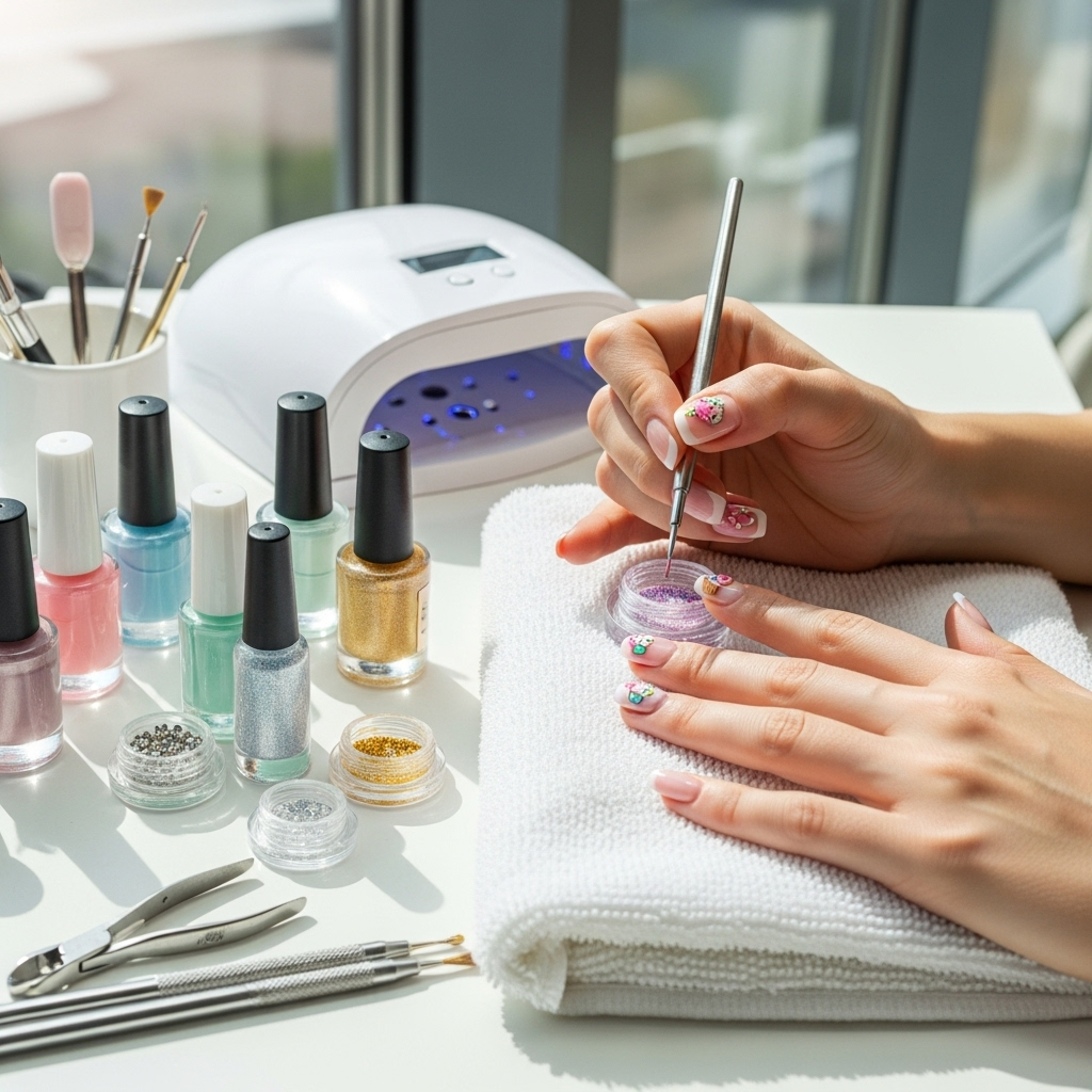 Generate an eye-catching, high-quality featured image prompt for a blog post about: Cupcake Nail Art