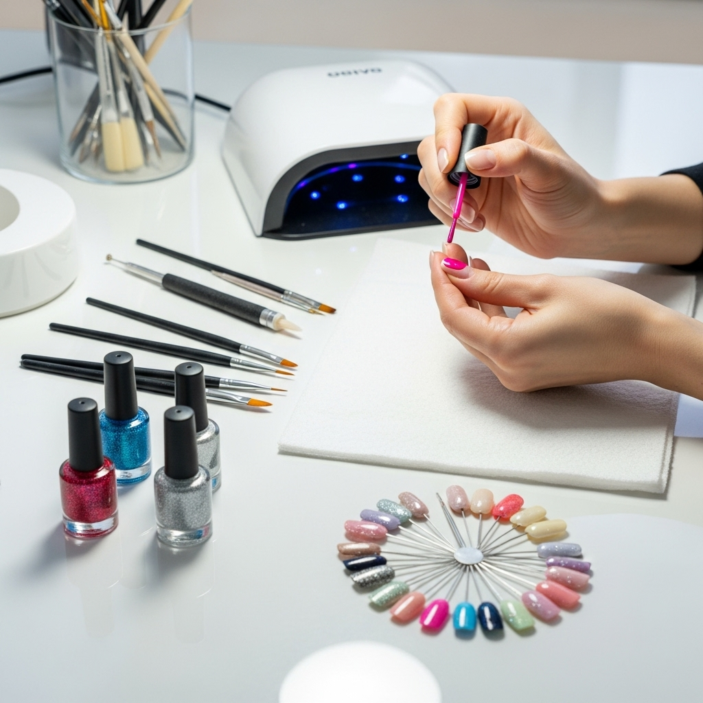 Generate an eye-catching, high-quality featured image prompt for a blog post about: Designer Nail De