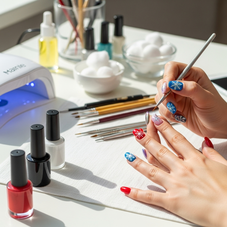 Winter Nail Designs With Snowflake Art: Genius Ideas 1 generate an eye catching high quality featured im 1759388478