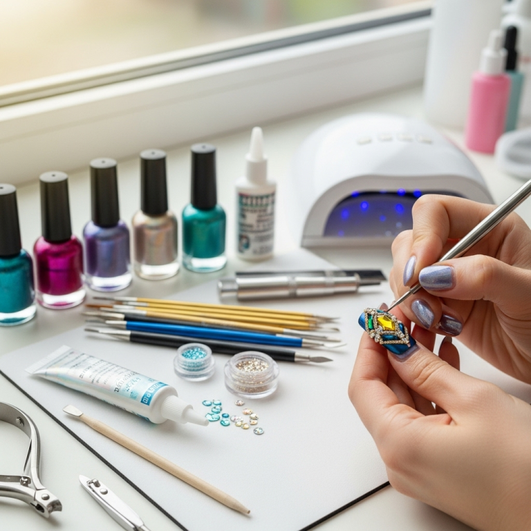 3D Nail Art Design With Rhinestones: Essential Stunning 2 generate an eye catching high quality featured im 1759388601