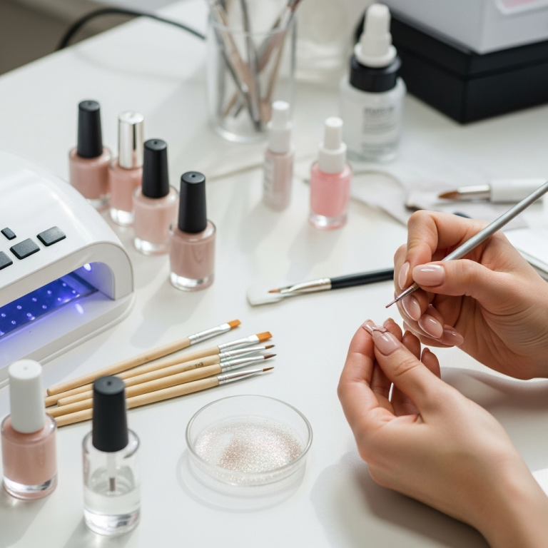 Modern Bridal Nude Nail Art: Essential & Stunning Designs 2 generate an eye catching high quality featured im 1759820429