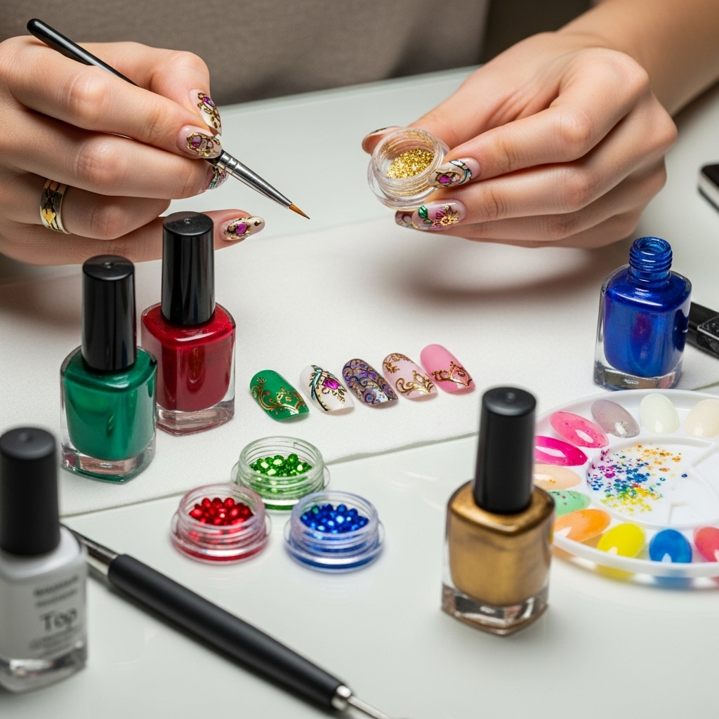 Generate an eye-catching, high-quality featured image prompt for a blog post about: Mughal Art Inspi