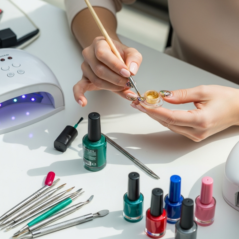 Mughal Art Inspired Nail Designs: Effortless Beauty 1 generate an eye catching high quality featured im 1759820706