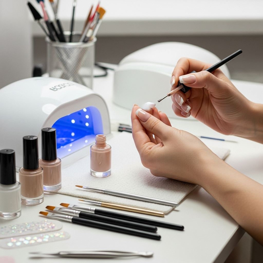 Generate an eye-catching, high-quality featured image prompt for a blog post about: Ombre Nude to Wh