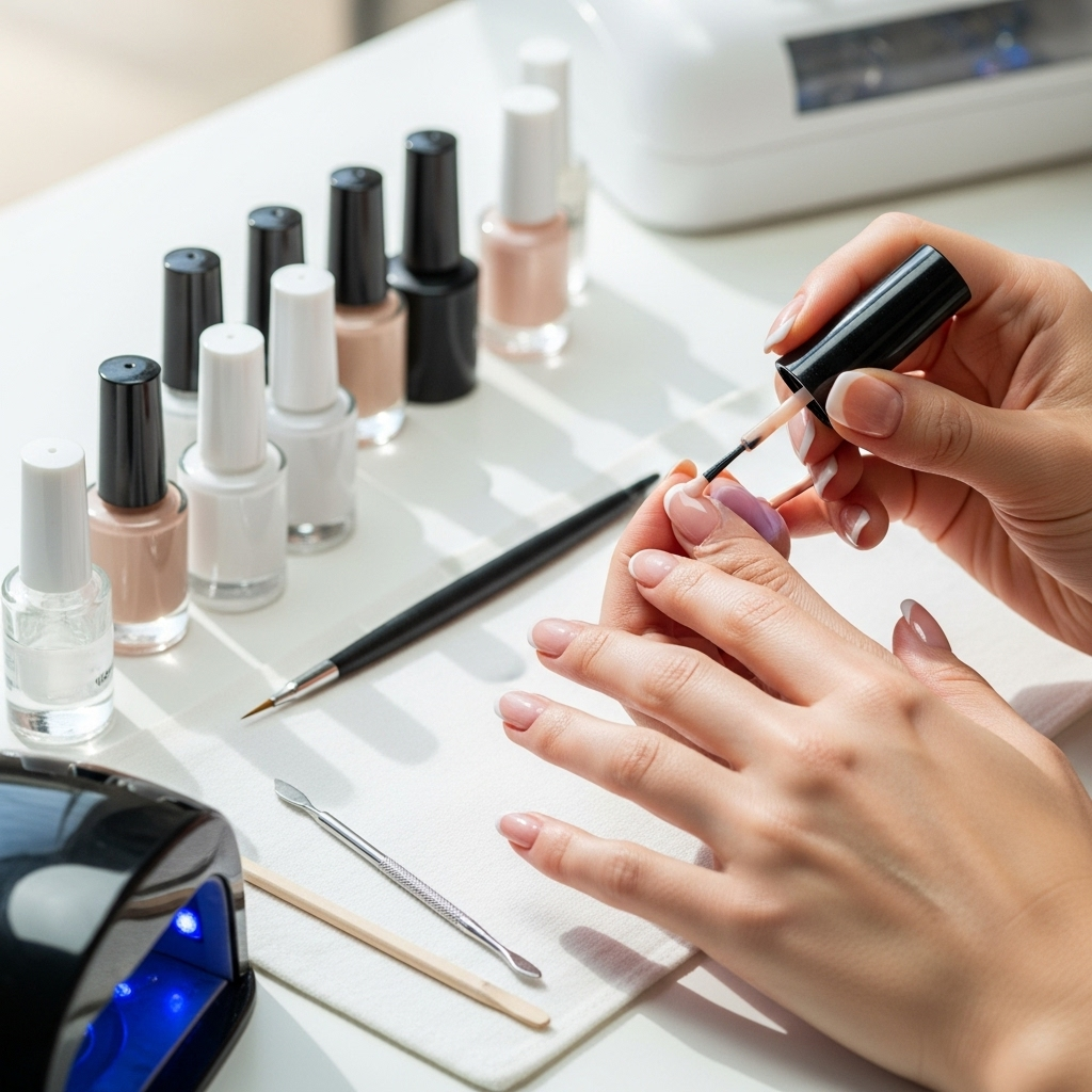 Generate an eye-catching, high-quality featured image prompt for a blog post about: Ombre Nude to Wh